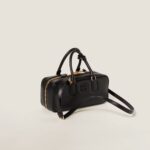 Arcadie Leather Large Handbag Black Color