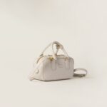 Arcadie Leather Small Handbag White