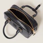 Arcadie Leather Small Handbag Black