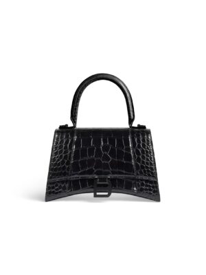 HOURGLASS Small Embossed Tote Bag