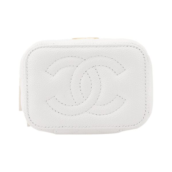 CHANEL 23P LIPSTICK BOX WITH CHAIN WHITE