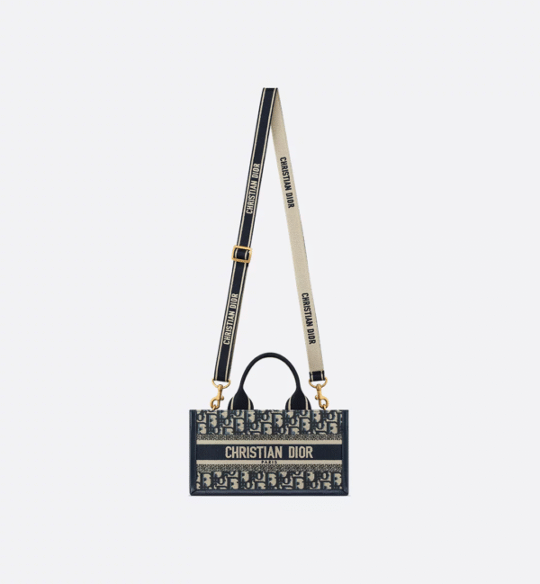 East-West Dior Book Tote with strap