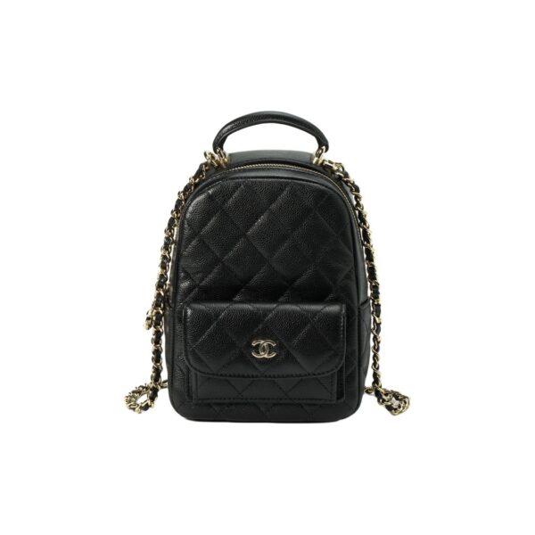 CHANEL MINI BACKPACK BLACK