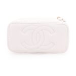 CHANEL 23P LONG BOX WITH CHAIN WHITE
