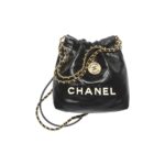 CHANEL 22 MINI HANDBAG WHITE LOGO