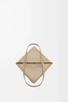 Medium Puzzle Fold tote in shiny calfskin