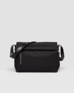 Medium-sized padded Re-Nylon shoulder bag