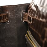 Shiny Niloticus Crocodile Kelly Sellier 28 Gris Elephant