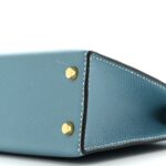 Epsom Mini Kelly Sellier 20 New Blue Jean