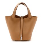 Taurillon Clemence Picotin Lock 18 PM Biscuit