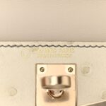 Ostrich Horseshoe Kelly Sellier Mini 20 Beton Gris Tourterelle