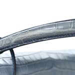 Matte Porosus Crocodile Kelly 35 Bleu Brighton