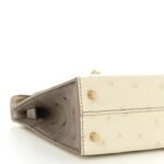 Ostrich Horseshoe Kelly Sellier Mini 20 Beton Gris Tourterelle