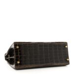 Shiny Niloticus Crocodile Kelly Sellier 28 Gris Elephant